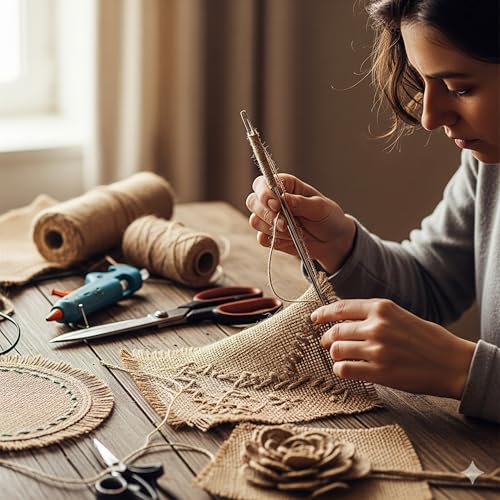 Natural Jute Burlap Ribbon (30 Foot)