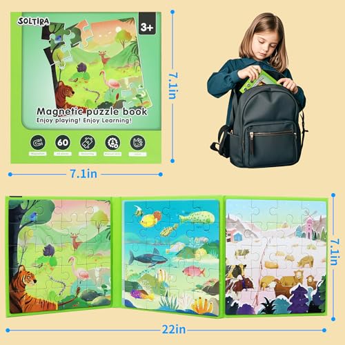 Magnetic Puzzles for Toddlers 3 (60 Count)