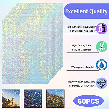 60 Sheets Holographic Laminate Sheets