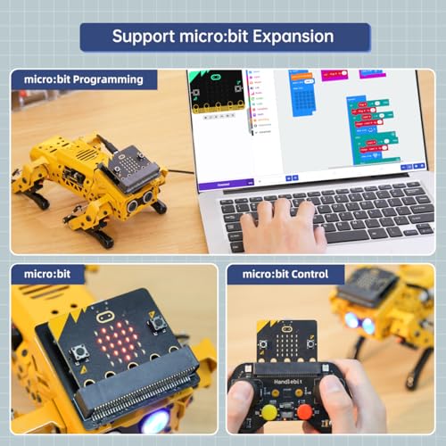 MechDog Robot Dog for Arduino Python Scratch microbit Starter Robot Kit AI Vision Voice Interaction