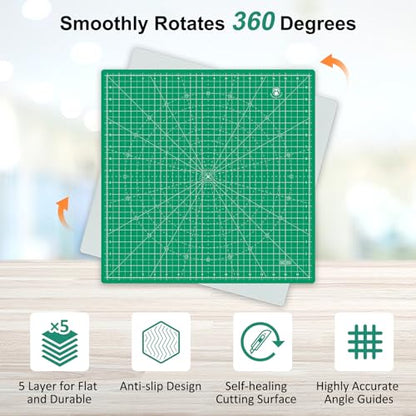 17"x17" Rotating Cutting Mat