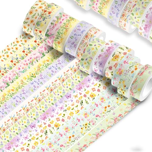 12 Rolls Floral Washi Tape Set (12 Count)