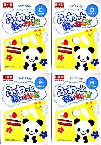 DAISO Soft Clay Lightweight Fluffy Packs (4 Count)