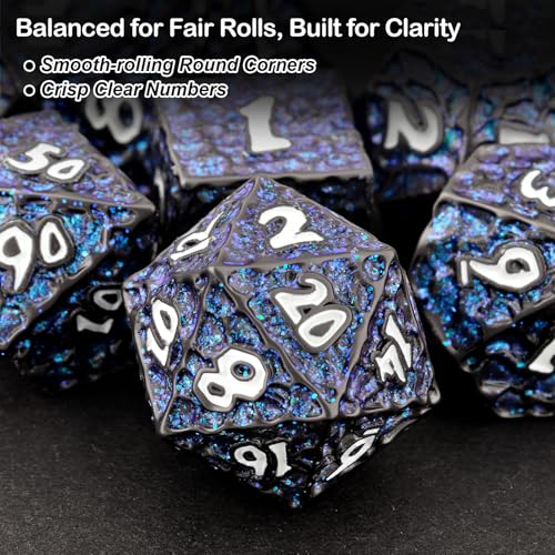 Metal DND Dice Set (7 Count)