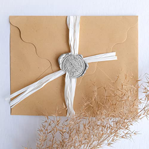 500 Pcs Silver Wax Seal Beads Octagon Sealing Wax Beads with 4 Pcs Tea Candles and 1 Pcs Wax Melting Spoon for Crafts Letter Wine Greeting Cards Sealing (7.7603 Ounce)