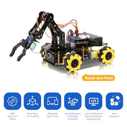 5DOF Smart Robot Arm Car Kit
