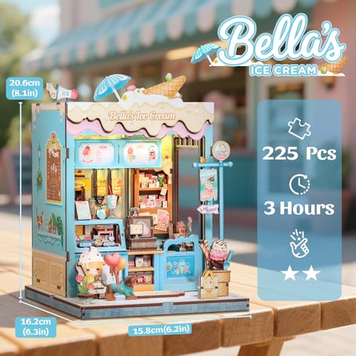 Book Nook Kit DIY Miniature House Dollhouse Kit for Adults