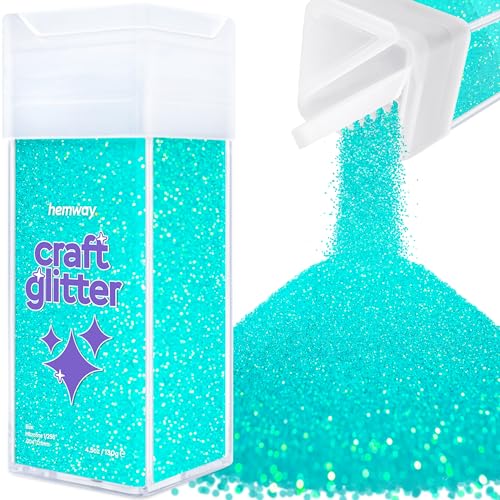 Craft Glitter Shaker Fluorescent Blue 110g Microfine (3.8 Ounce)
