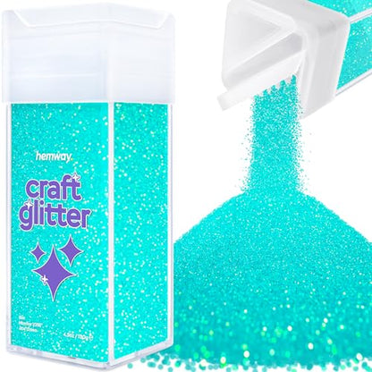 Craft Glitter Shaker Fluorescent Blue 110g Microfine (3.8 Ounce)