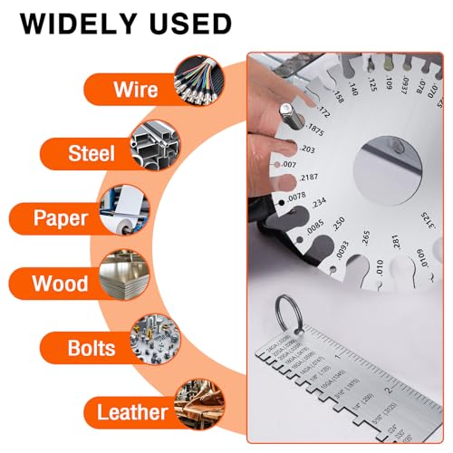 Wire Gauge Measuring Tool (2 Count)