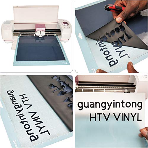 Heat Transfer Vinyl Black HTV Rolls (12 Foot)