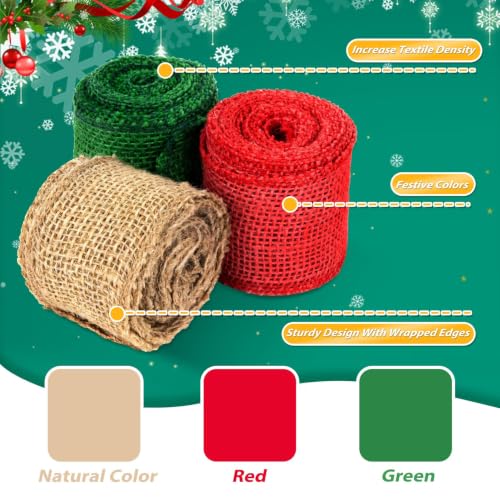 Burlap Ribbon Gift Wrapping