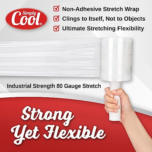 Mini Stretch Wrap 8 Pack 5 Inch 1000 Ft 80 Gauge Shrink Wrap