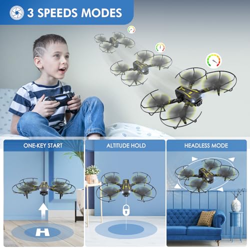 Mini Drone with Camera for Kids (2 Count)