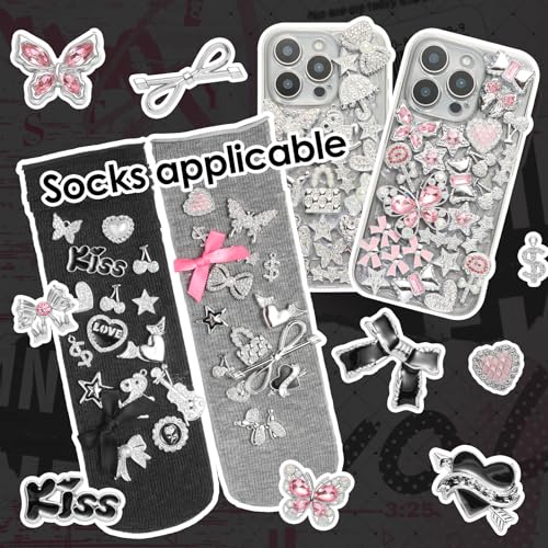 100 Pcs Big Junk Case Charms Kit for Phone Cases & Socks & Shoes