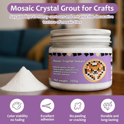200g Mosaic Crystal Grout for Crafts