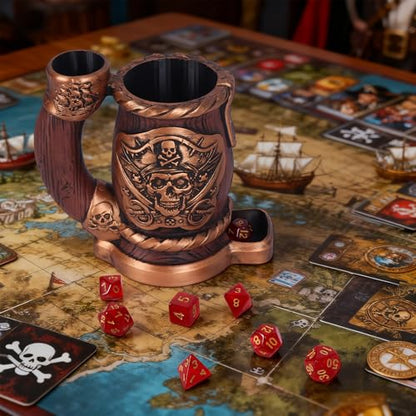 Dice Tower Mug DND Dice Rolling Tower with 7 PCS Dice Set