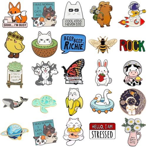 Cute Enamel Backpack Pins (50 Count)