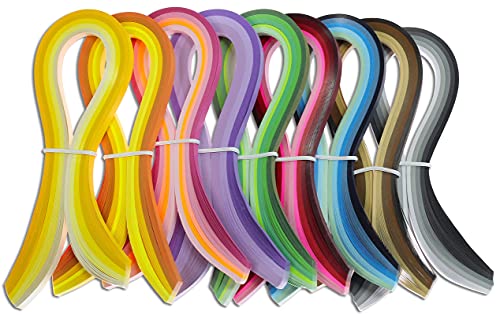 Multi Color Quilling Paper Strips Kits (900 Count)