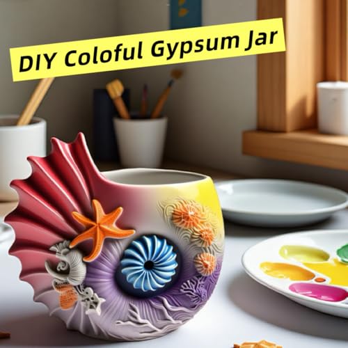 Sea Animal Candle Holder Resin Molds Silicone Epoxy Resin Jar Conch Shell Shaped Plaster Candle Holder Wax Molds