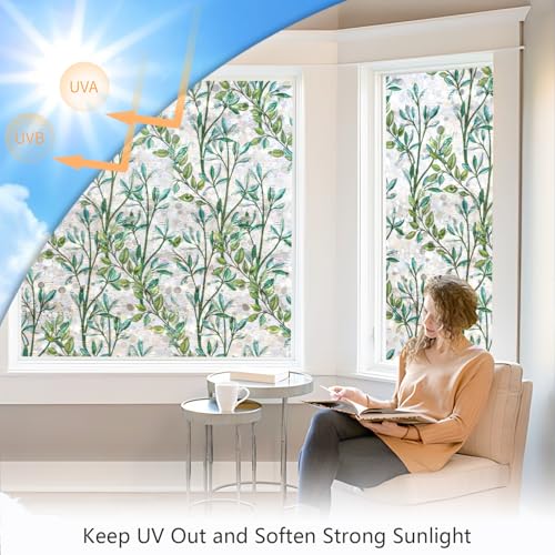 Window Privacy Film Rainbow Stained Glass Cling