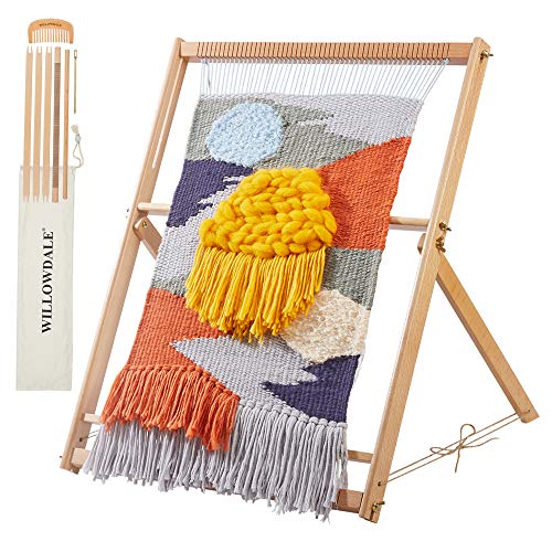25.2" H x 19.3" W Weaving Loom with Stand for Adults