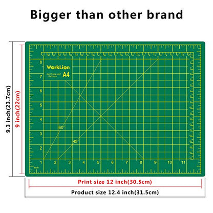 Full 9" x 12" Art Self Healing PVC Cutting Mat