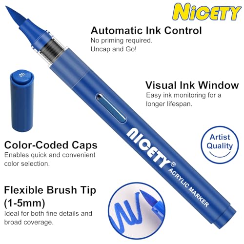 84 Colors Acrylic Paint Markers (84 Count)
