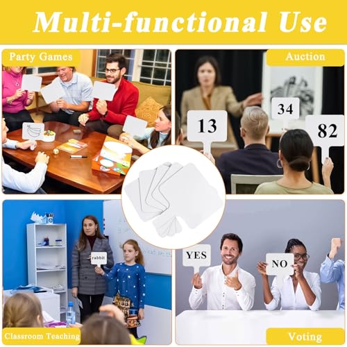 10 Pcs Dry Erase Answer Paddle (10 Count)