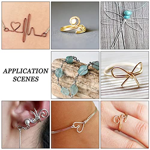 18 Gauge Jewelry Craft Aluminum Wire 492 Feet Bendable Metal Sculpting Wire for Craft Floral Model Skeleton Making (492 Foot)