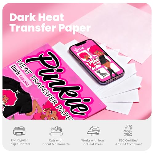Pinkie Heat Transfer Paper for Inkjet Printer (40 Count)