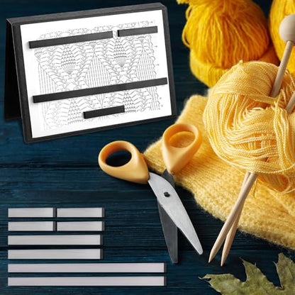 8 Pcs Knitting Chart Keeper Magnet Replacement Set Cross Stitch Line Keeper Knitting Pattern Holder Fold up Pattern Holder