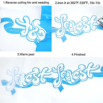 Lake Blue Heat Transfer Vinyl Rolls