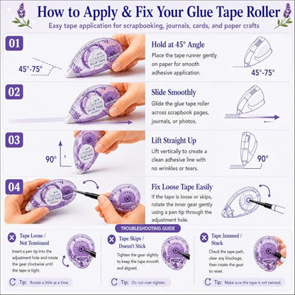 Glue Tape for Scrapbooking (4 Count)