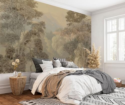 Tropical Jungle Wallpaper Landscape Tree wall murals for Bedroom 136"x96"