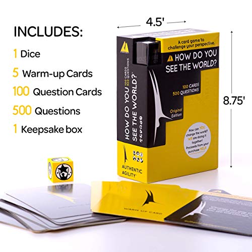 How Do You See The World? Conversation Card Game 500 Questions (100 count)