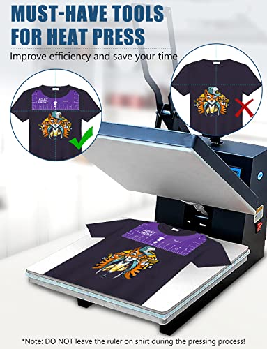 T Shirt Alignment Ruler for Shirt Design Placement and Heat Press