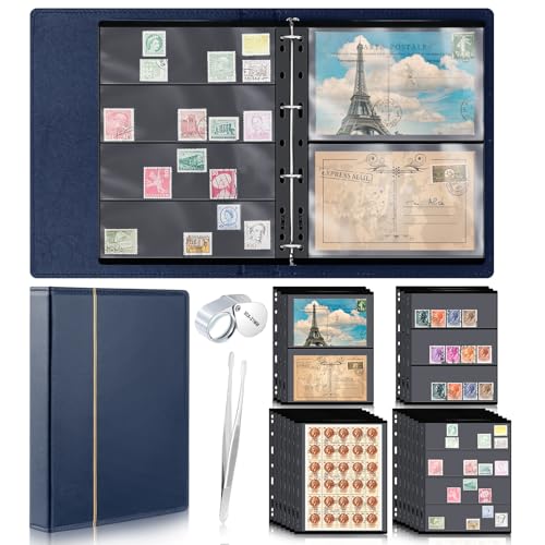 Stamp Collecting Album Binder Kit for Collectors (23 Count)
