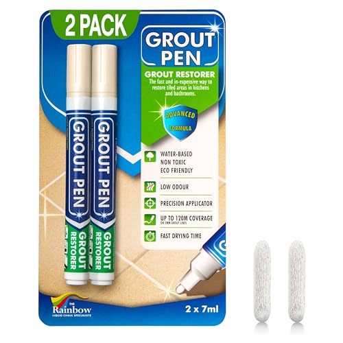 Grout Pen Cream Tile Grout Paint Marker (2 Count)