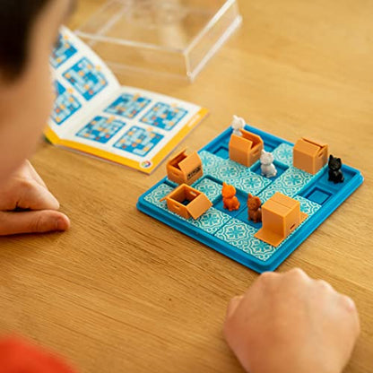 Cats & Boxes Logic Puzzle Game with 60 Challenges for Ages 7+