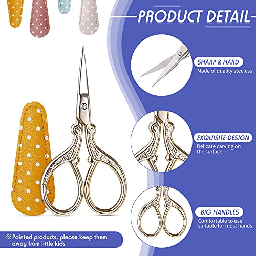 4 Pcs Small Embroidery Scissors (4 Count)