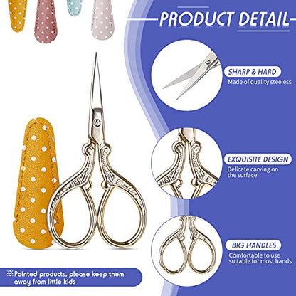 4 Pcs Small Embroidery Scissors (4 Count)
