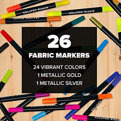 26 Piece Fabric Markers & Pens (26 Count)