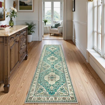 Felice Floral Medallion Runner Rug