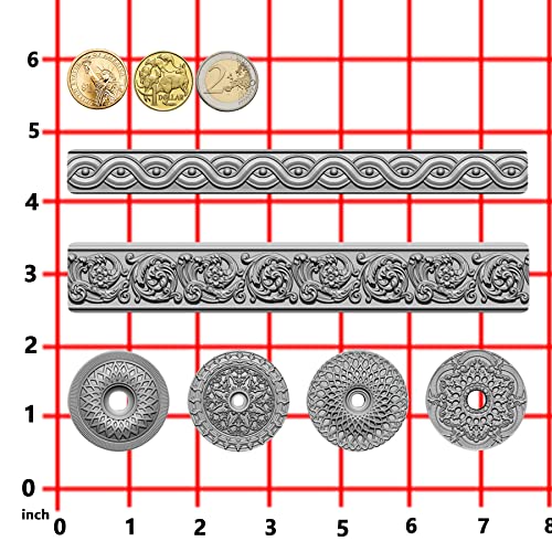 Art Mold for Polyclay Air Dry Clay Plaster