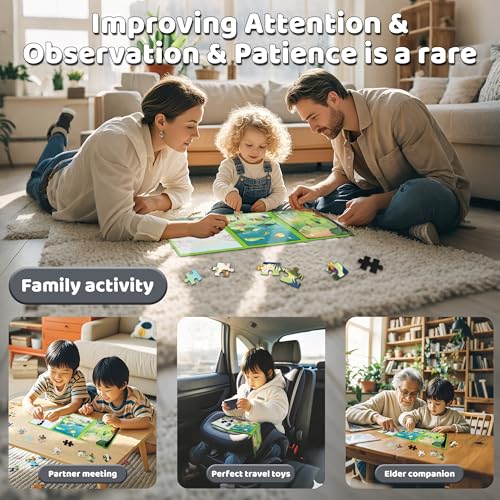Magnetic Puzzles for Toddlers 3 (60 Count)