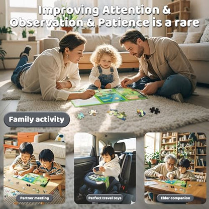 Magnetic Puzzles for Toddlers 3 (60 Count)