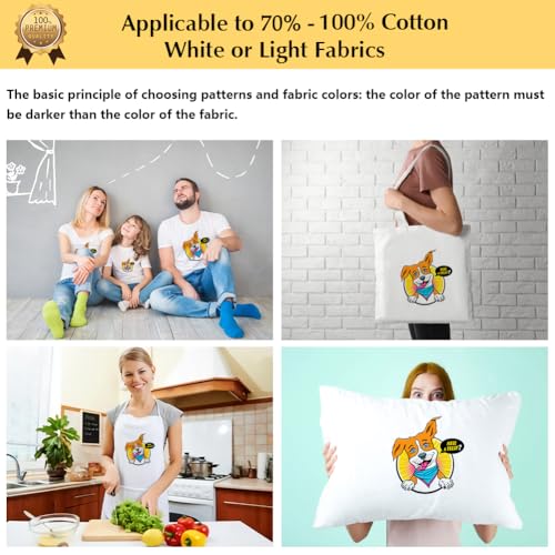 Iron on Heat Transfer Paper for Light Fabric (100 .)