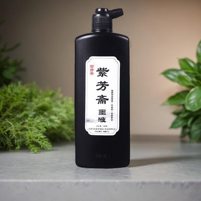 Sumi Ink, Chinese Calligraphy Ink, Liquid Black Carbon Ink, Manga Ink (500ml (17oz), Black) - Crafty Corner