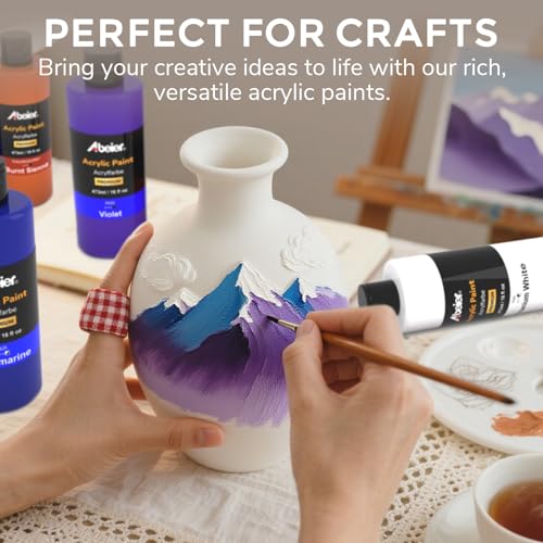 Large Bulk Acrylic Paint Set (240 Fl Oz)